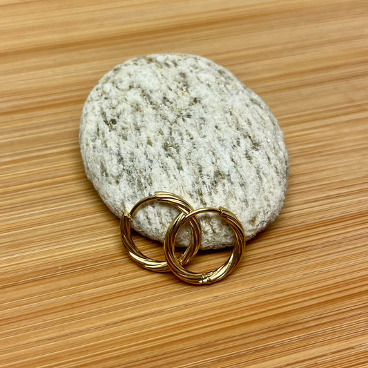 Earring Hoop grooved